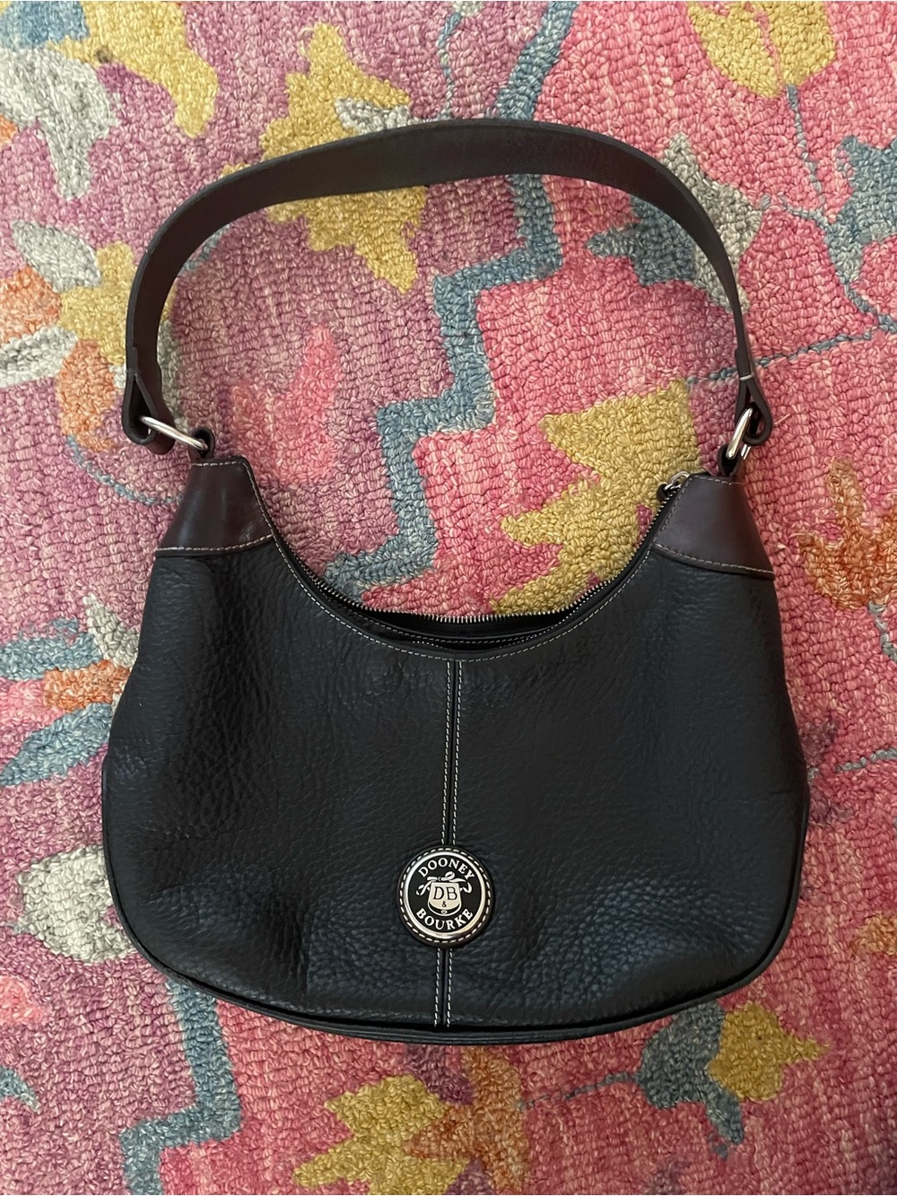 dooney & bourke vintage Black Leather Shoulder Bag